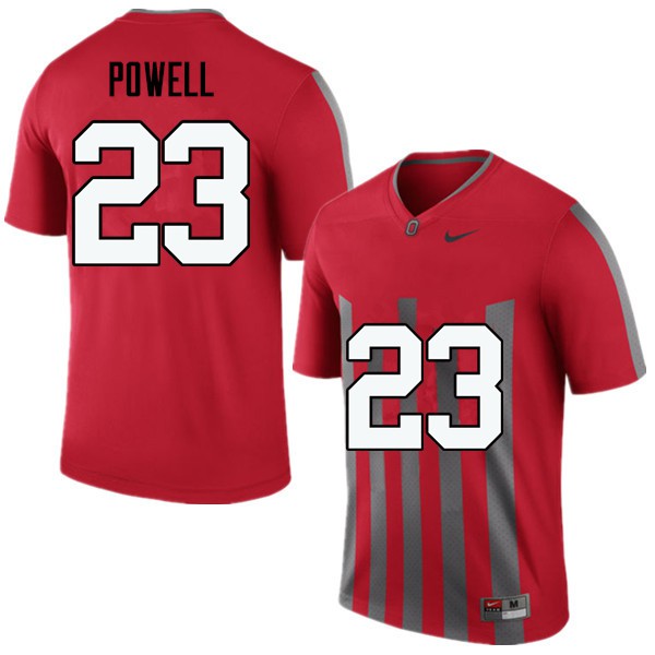Ohio State Buckeyes #23 Tyvis Powell Men Player Jersey Throwback OSU46841